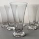 6 crystal flutes Daum, model "Kim", France