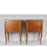 Pair of Louis XV style bedside tables.