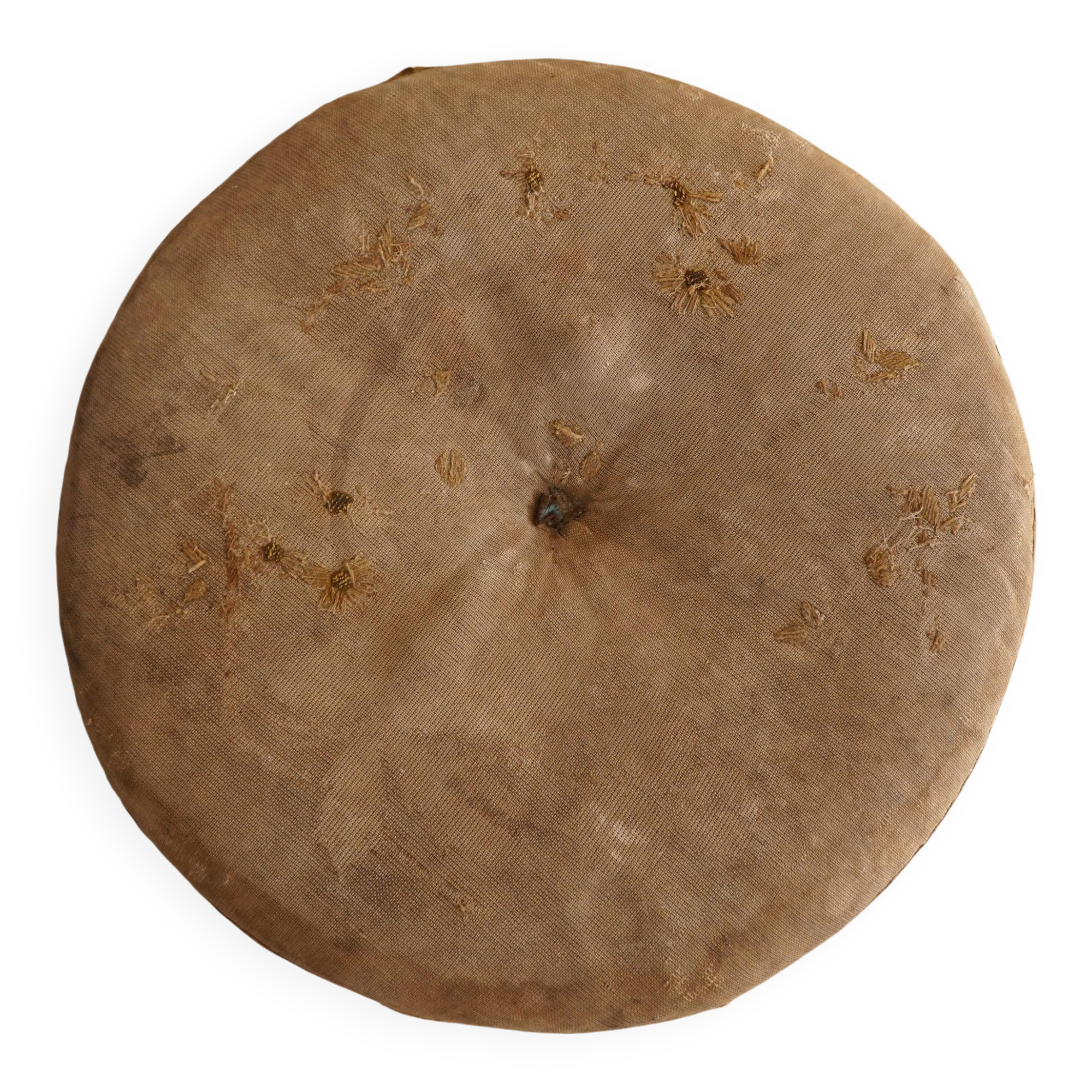 Antique round Gustavian stool, Swedish cabinetmaker, late 18th century.