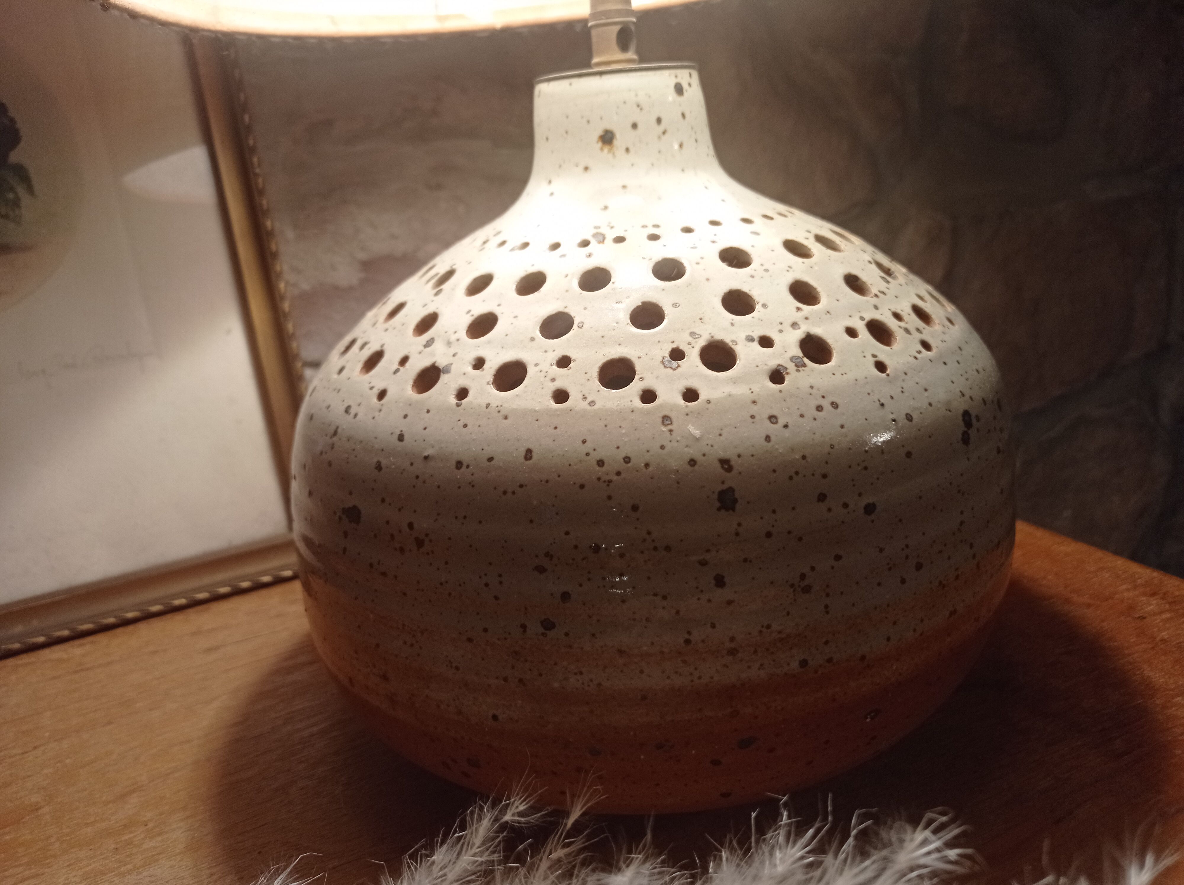 Vintage sandstone lamp
