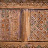 Antique carved sideboard in purple tones (c.1850) #65