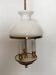 Lustre lanterne globe opaline 3 lumières