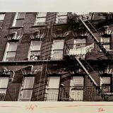 A suspended look Apartment fire escape New York City – 1953