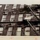 A suspended look Apartment fire escape New York City – 1953