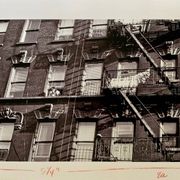 A suspended look Apartment fire escape New York City – 1953