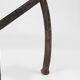 Industrial Black Metal Stool with Frame, France  1920s