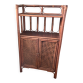 Bamboo and rattan shelf furniture