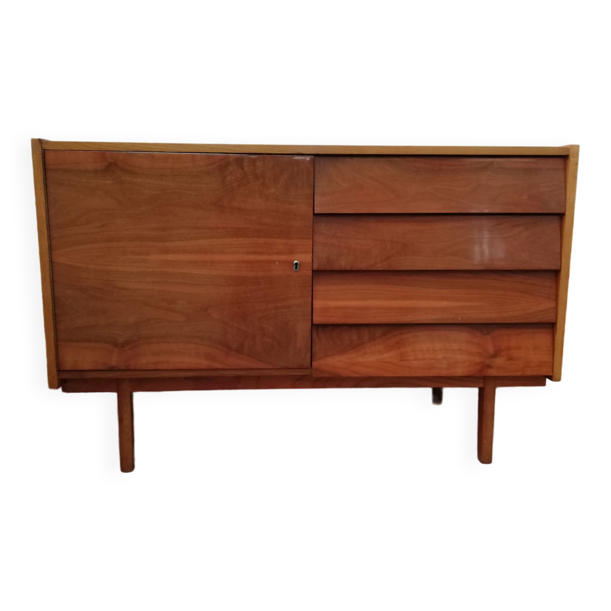 Vintage chest of drawers, Czech row1960, Jiří Jiroutek, vintage