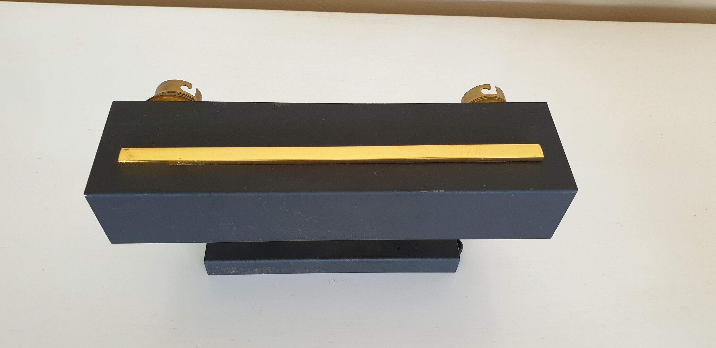 Wall lamp Arlus brass prespex 1950/1960 vintage