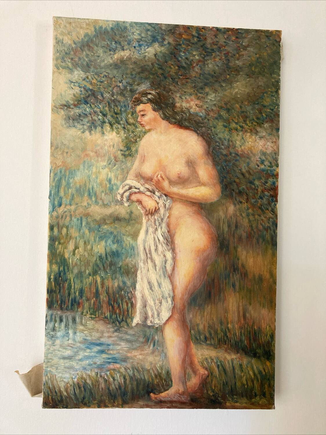 Oil on canvas nude woman romanticism