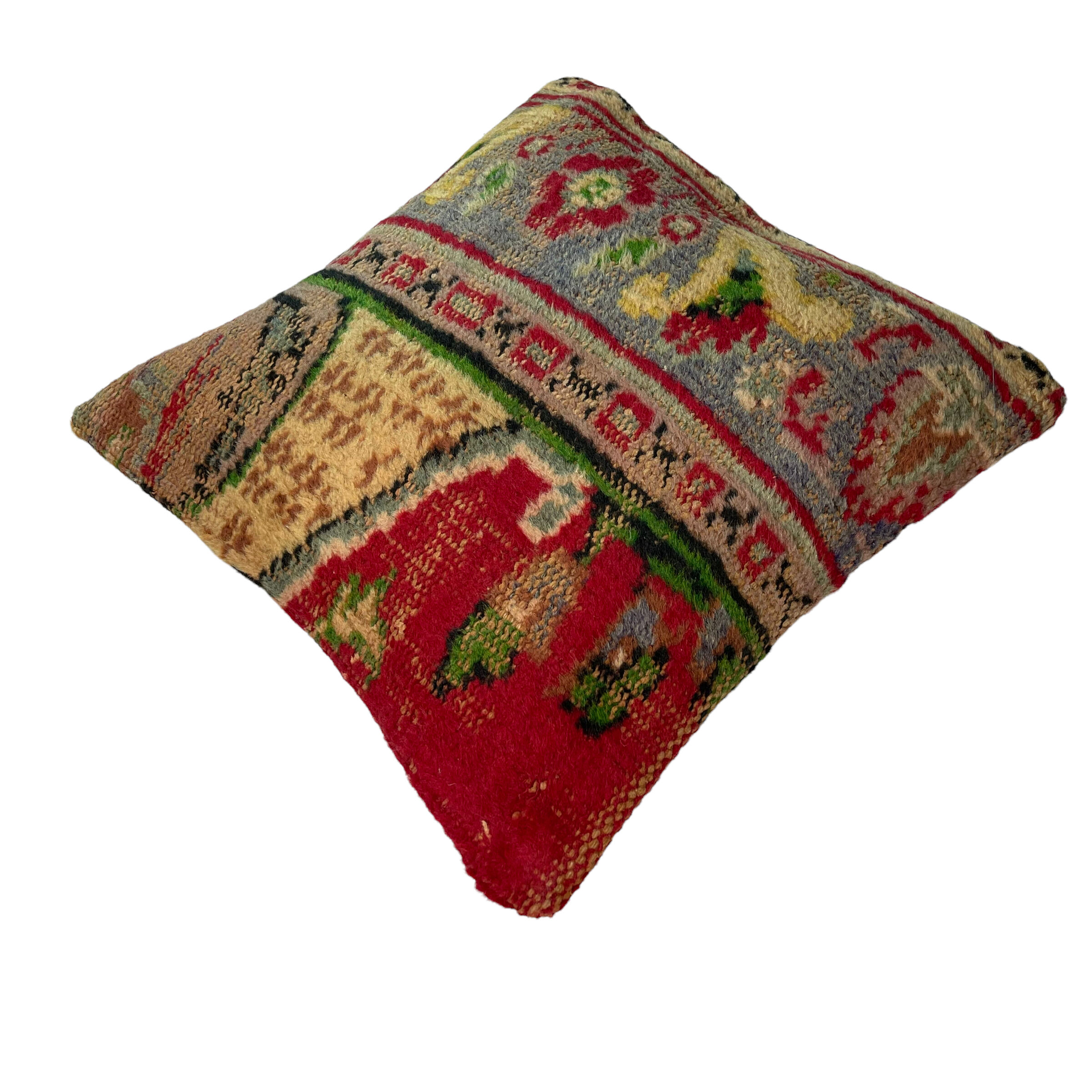 vintage turkish rug cushion cover  45 x 45 cm