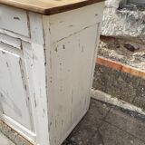 Buffet parisien patine blanc cassé