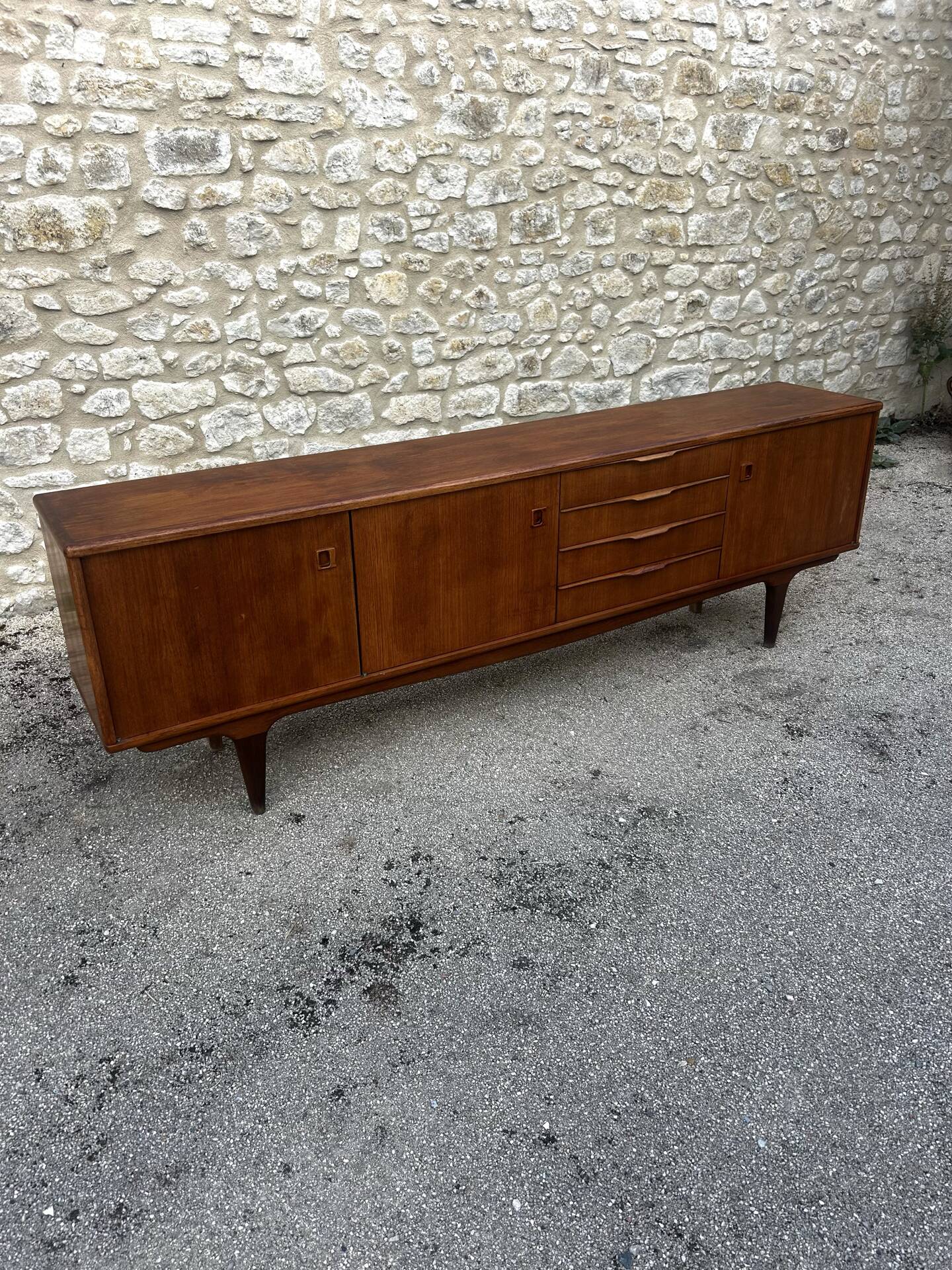 Vintage Scandinavian sideboard - 250 cm