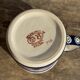 Mug en grès émaillé bleu de Bolesławiec H9,5 D11