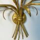 Wall lamp in gilded metal sheaf of wheat 1970s