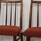 Set of 4 dining chairs TON Bystrice Antonin Suman orange fabric