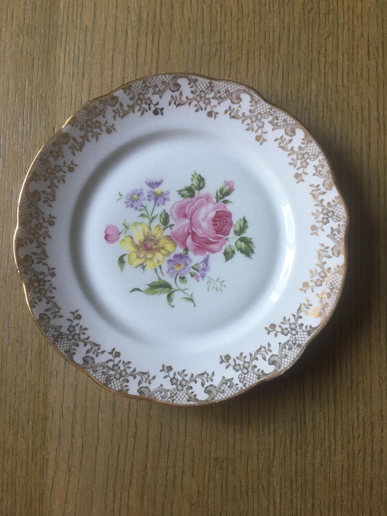 Duo plates in royal porcelain of Limoges 1930-1950