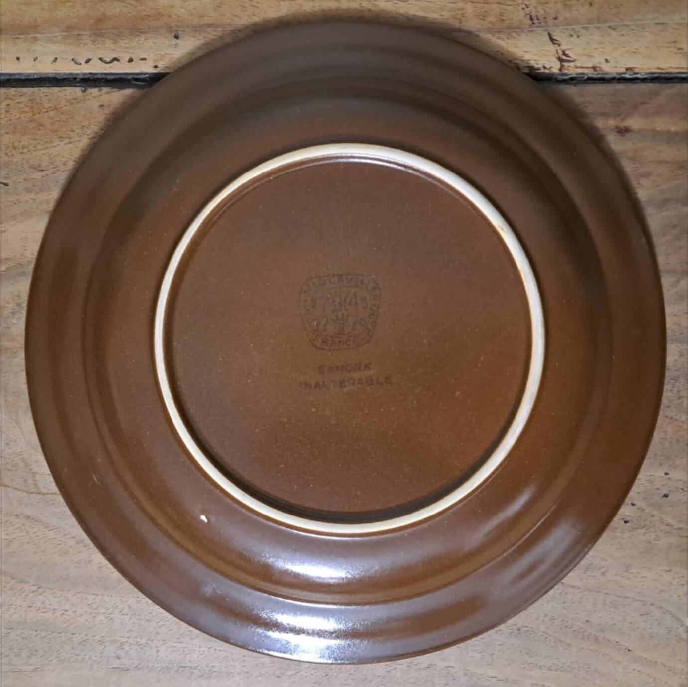 7 Niderviller stoneware flat plates