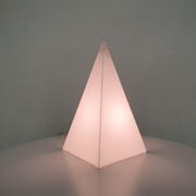 Plastic pyramid table light by Harco Loor, The Netherlands 1980's