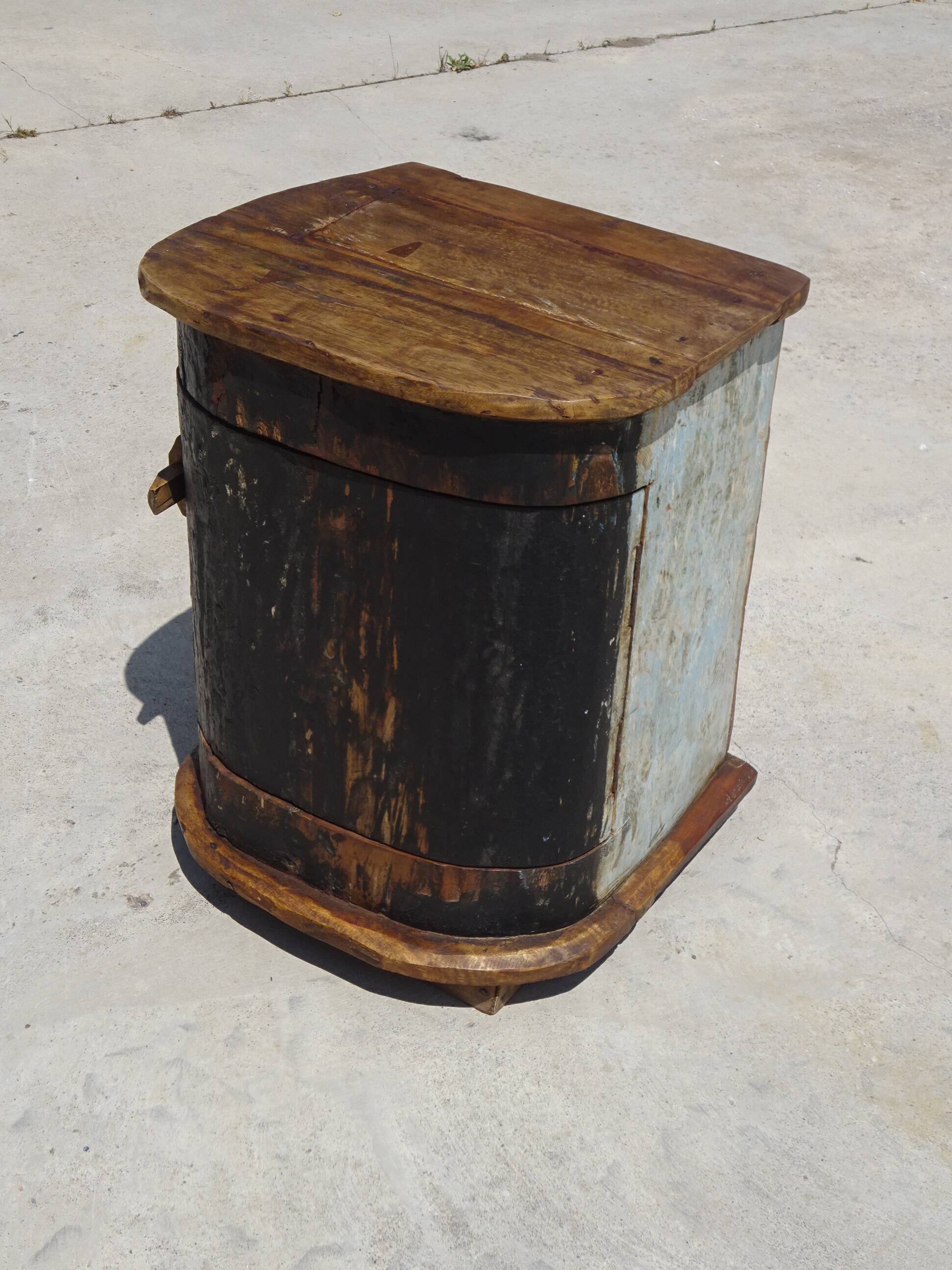 Small wooden canoe furniture, solid teak