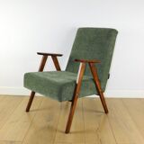 Classic green olive structural armchair like Chierowski