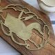 Golden table mat
