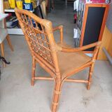 Vintage rattan armchair