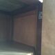 Buffet wood wood Art Deco black marble trays