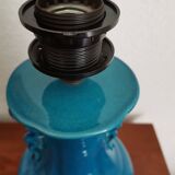 Blue ceramic lamp base