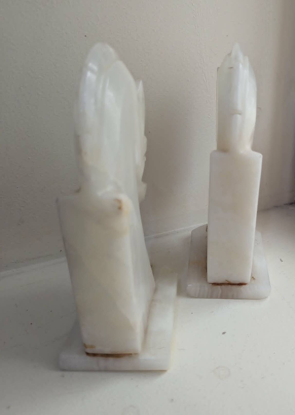Pair of bookends in Onyx from the 1960s.