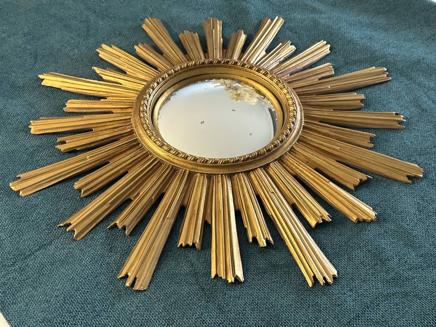 Vintage 1960s Witch Eye Sun Mirror