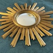 Miroir soleil œil de sorcière vintage années 1960