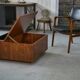 Table basse bar en palissandre 1970