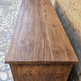 Old Burmese teak shop counter