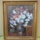 Bouquet of flowers ancien tableau signed Schwartz