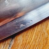 Large oval Christofle tray in silver metal