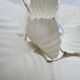 Masca flower sconce in metal white vintage cream