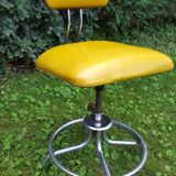 Fasem chair design Henri Liber, mustard color