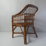 Rattan armchair for children