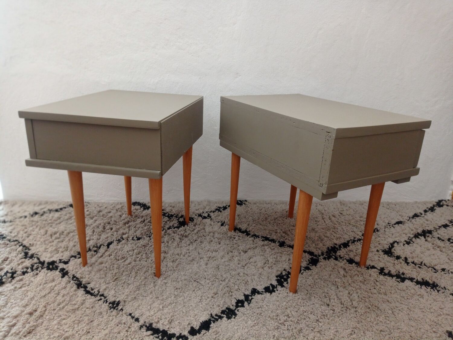 Paire de chevets vintage