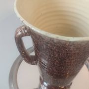 Large conical pitcher vase Accolay ceramics