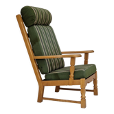 Fauteuil, design danois, style henning kjærnulf, années 60