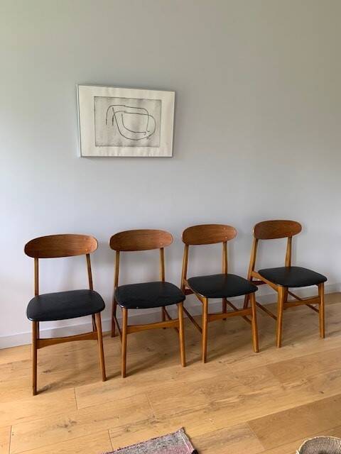 4 Danish chairs from the 50s