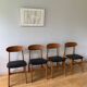 4 chaises danoises années 50