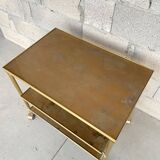 Vintage dessert stand in glass and brass