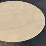Vintage round Knoll Tulip eettafel (137cm) Marmer