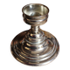 Chrome metal candle holder for taper candle
