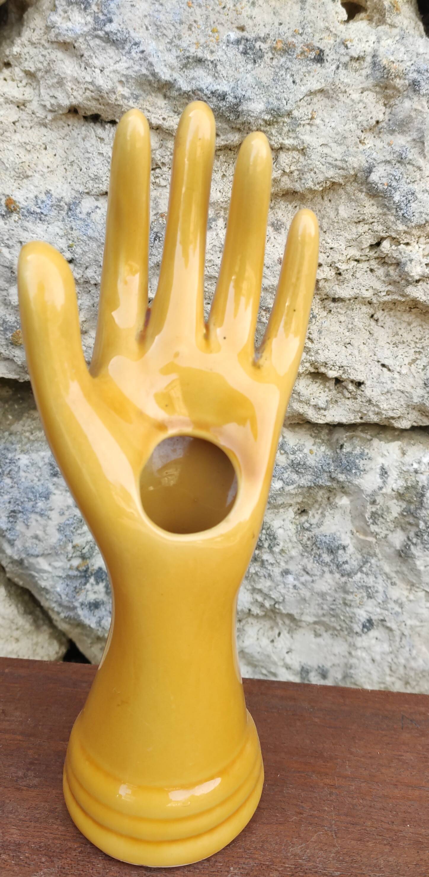 Handmade soliflore ceramic ring ring