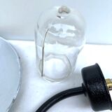Wall lamp COL de Cygne authentic steel cast old lamp 1920 1930