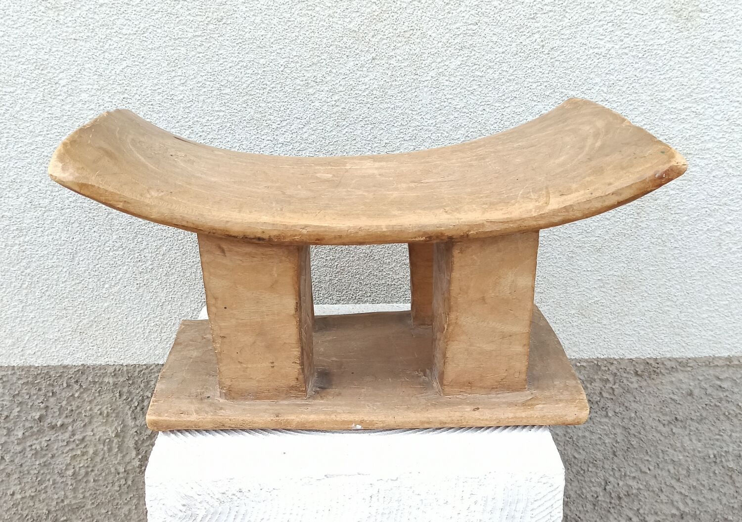 Antique wooden stool Ashanti African art from Ghana